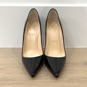 NWT Christian Louboutin So Kate Heels - black patent